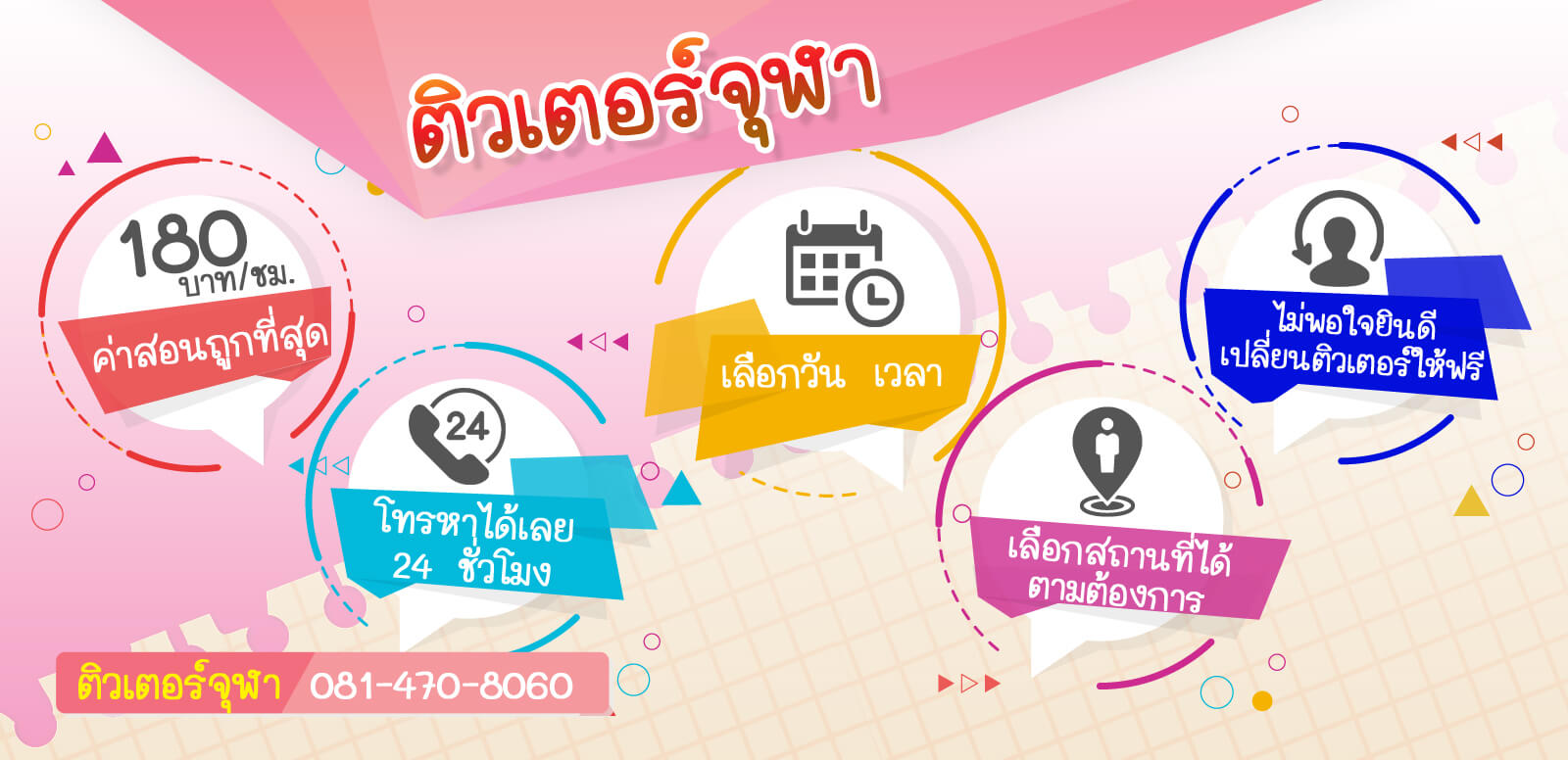 เรียนพิเศษที่บ้าน สอนพิเศษตัวต่อตัว ติวเตอร์จุฬา